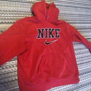 Vintage red Nike hoodie